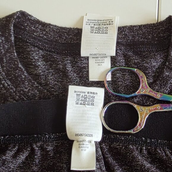 PINK Victoria's Secret Pajama Set Women S Heathered Gray LS Top Pants - Picture 15 of 16